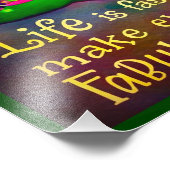 "Het leven is snel" Geïnspireerde fotoafdrukken Foto Afdruk (Hoek)