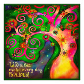 "Het leven is snel" Geïnspireerde fotoafdrukken Foto Afdruk (Voorkant)