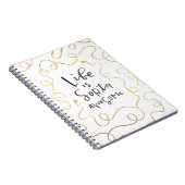 Het leven is Sorta Geweldige Spiral notebook Notitieboek (Rechterzijde)
