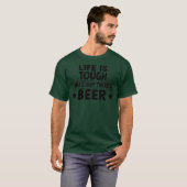 Het leven is stoere grappige ambachtelijke bierlie t-shirt (Voorkant volledig)