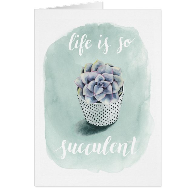 Het leven is Succulent I (Voorkant)