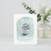 Het leven is Succulent I Briefkaart (Staand voorkant)