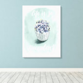 Het leven is Succulent I Canvas Afdruk (Insitu (Houten vloer))