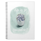 Het leven is Succulent I Notitieboek (Voorkant)