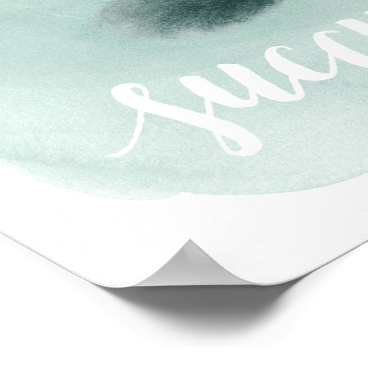 Het leven is Succulent I Poster (Hoek)