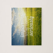 Het leven is te belangrijk | Motivatie prijsopgave Legpuzzel (Verticaal)