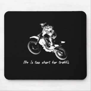 Het leven is te kort - Dirt Bike Motocross Muismat