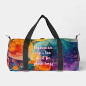 Het leven is te kort - fractale zonne-drift klein plunjezak (Voorkant)