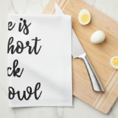 Het leven is te kort Lick the bowl Towel Theedoek (Quarter Fold)