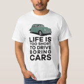 Het leven is te kort - Morris Minor T-shirt (Voorkant)