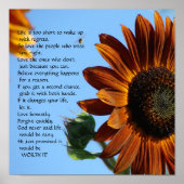 Het leven is te kort - Motivatie Poster (Voorkant)