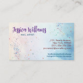 Het leven is te kort - Nail Artist Visitekaartje (Achterkant)