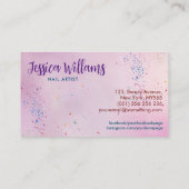 Het leven is te kort - Nail Artist Visitekaartje (Achterkant)