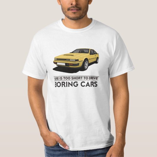 Het leven is te kort - Nissan Silvia - DIY T-shirt (Voorkant)
