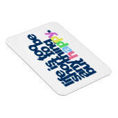 Het leven is te kort om alles behalve gelukkig te  magneet (Rechterzijde)