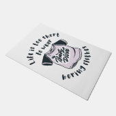 Het leven is te kort om kleren te draag deurmat (Schuin)