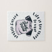 Het leven is te kort om kleren te draag legpuzzel (Horizontaal)