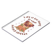 Het leven is te kort om kleren te draag notitieboek (Linkerzijde)