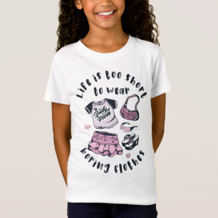 Het leven is te kort om kleren te draag t-shirt