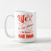 Het leven is te kort om slechte lucht te hebben koffiemok (Links)