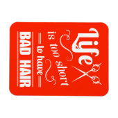 Het leven is te kort om slechte lucht te hebben magneet (Horizontaal)