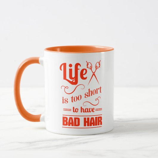 Het leven is te kort om slechte lucht te hebben mok (Links)