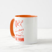 Het leven is te kort om slechte lucht te hebben mok (Voorkant links)