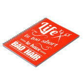 Het leven is te kort om slechte lucht te hebben notitieboek (Linkerzijde)