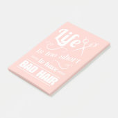 Het leven is te kort om slechte lucht te hebben post-it® notes (Schuin)