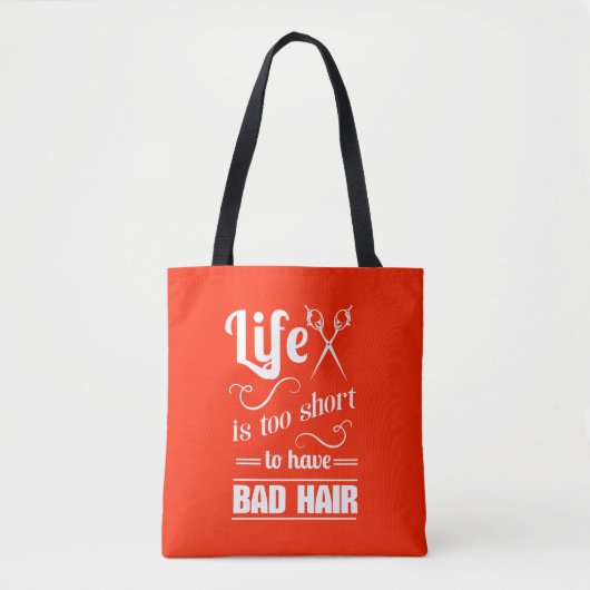 Het leven is te kort om slechte lucht te hebben tote bag (Voorkant)