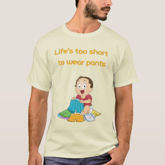 Het leven is te kort om te draag t-shirt (Voorkant)