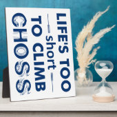 Het leven is te kort om te kiezen fotoplaat (Zijkant)