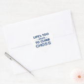 Het leven is te kort om te kiezen hart sticker (Envelop)