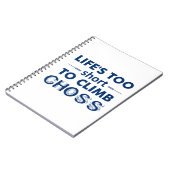 Het leven is te kort om te kiezen notitieboek (Linkerzijde)