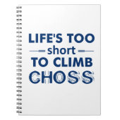 Het leven is te kort om te kiezen notitieboek (Voorkant)