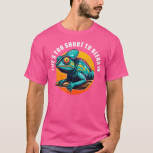 Het leven is te kort om te mengen in kleurrijke ka t-shirt