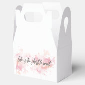 Het leven is te kort om te wachten bedankdoosjes (Geopend)