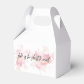 Het leven is te kort om te wachten bedankdoosjes (Voorkant Zijde)