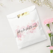 Het leven is te kort om te wachten bedankzakje (Gezegeld)