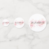 Het leven is te kort om te wachten confetti (Achterkanten)