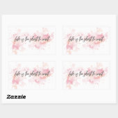 Het leven is te kort om te wachten rechthoekige sticker (Vel)