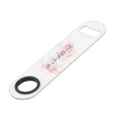 Het leven is te kort om te wachten speed flessenopener (Voorkant Gekanteld)