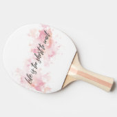 Het leven is te kort om te wachten tafeltennisbatje (Zijkant)