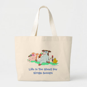 Het leven is te kort voor enkele schelpen grote tote bag