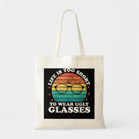 Het leven is te kort voor grappige Optometrisis-op Tote Bag (Voorkant)