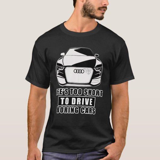 Het leven is te kort voor het besturen van tandwie t-shirt (Voorkant)