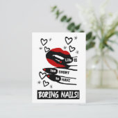 Het leven is te kort voor het hebben van vlekjes briefkaart (Staand voorkant)