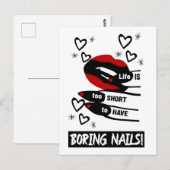 Het leven is te kort voor het hebben van vlekjes briefkaart (Voorkant / Achterkant)