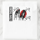 Het leven is te kort voor het hebben van vlekjes rechthoekige sticker (Tas)