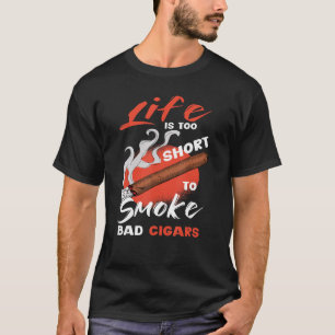 Het leven is te kort voor roken. Slechte varkens r T-shirt